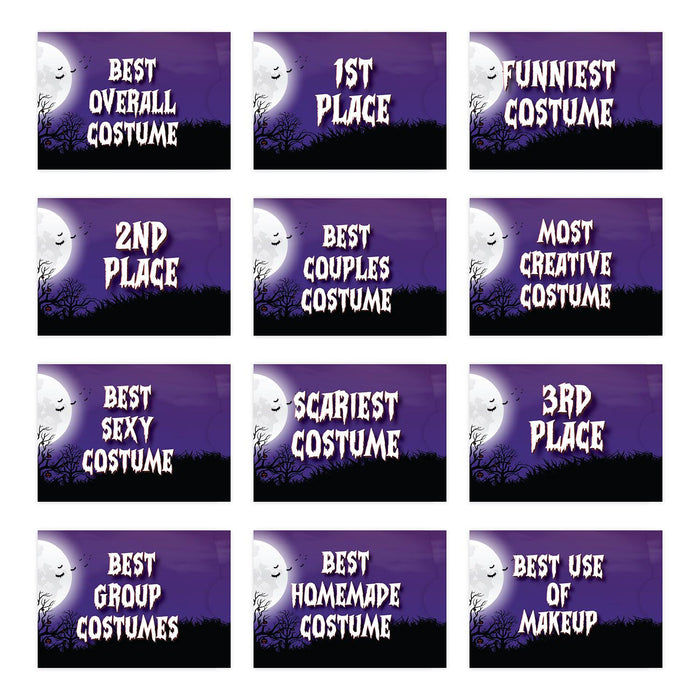 Adult Halloween Gift Card Holder Sleeves for Party Costume Contest, Set of 12-Set of 12-Andaz Press-Skull Design-