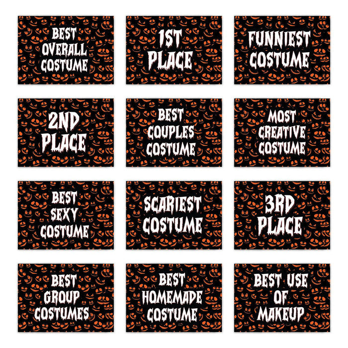 Adult Halloween Gift Card Holder Sleeves for Party Costume Contest, Set of 12-Set of 12-Andaz Press-Skull Design-