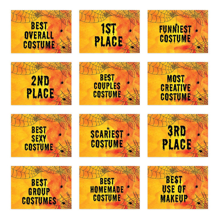 Adult Halloween Gift Card Holder Sleeves for Party Costume Contest, Set of 12-Set of 12-Andaz Press-Skull Design-