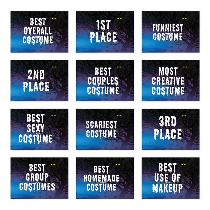 Adult Halloween Gift Card Holder Sleeves for Party Costume Contest, Set of 12-Set of 12-Andaz Press-Skull Design-