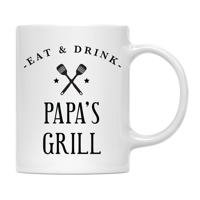 Andaz Press 11oz Eat And Drink Grill Coffee Mug-Set of 1-Andaz Press-Papa-
