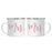 Andaz Press 11oz Faux Pink Glitter Wedding Campfire Coffee Mug-Set of 1-Andaz Press-Mrs. and Mrs.-