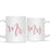 Andaz Press 11oz Wedding Faux Pink Glitter Coffee Mug 2-Pack-Set of 2-Andaz Press-Mrs. and Mrs.-
