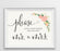 Andaz Press 8.5" x 11" Floral Roses Wedding Party Signs-Set of 1-Andaz Press-Mr. & Mrs.-