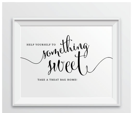 Andaz Press 8.5 x 11 Formal Black & White Wedding Favor Party Signs-Set of 1-Andaz Press-Baby It's Cold Outside - Hot Chocolate-