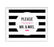 Andaz Press 8.5 x 11 Modern Black and White Stripes Wedding Party Signs-Set of 1-Andaz Press-Please Leave Your Wishes For New Mr. & Mrs.-