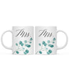Andaz Press Eucalyptus Leaves Greenery Coffee Mug, 2-Pack-Set of 2-Andaz Press-Mrs. and Mrs.-