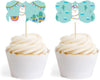 Andaz Press Llama and Cactus Baby Shower Party Fancy Frame Cupcake Toppers-Set of 18-Andaz Press-Llama-