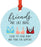 Andaz Press Metal Christmas Ornament, Friends are Like Bras, Close to Your Heart and Always There for Support, for Long Distance Best Friends-Set of 1-Andaz Press-Friends are Like Bras Close to Your Heart and Always There for Support for Long Distance Best Friends-