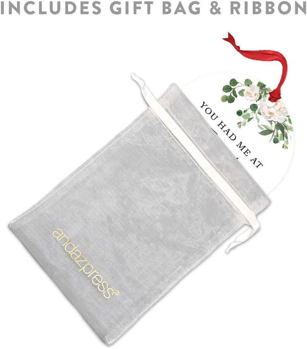 Andaz Press Metal Christmas Ornament, You Had Me at "I Hate Everyone," for Long Distance Best Friends-Set of 1-Andaz Press-You Had Me at"I Hate Everyone" for Long Distance Best Friends-