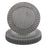 Antique Brushed Ribbed Charger Plates, BULK Set-Koyal Wholesale-Antique Grey-Set of 24-