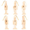 Assorted DIY Unfinished Wood Nutcrackers for Holiday Crafts and Décor, Set of 6-Set of 6-Andaz Press-