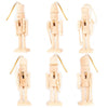 Assorted DIY Unfinished Wood Nutcrackers for Holiday Crafts and Décor, Set of 6-Set of 6-Andaz Press-