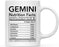 Astrological Zodiac Star Sign 11oz. Ceramic Coffee Mug Nutritional Facts-Set of 1-Andaz Press-Aries-
