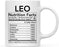 Astrological Zodiac Star Sign 11oz. Ceramic Coffee Mug Nutritional Facts-Set of 1-Andaz Press-Aries-