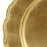 Beaded Scallop Charger Plates Bulk Pack-Koyal Wholesale-Gold-Set of 4-