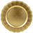 Beaded Scallop Charger Plates Bulk Pack-Koyal Wholesale-Gold-Set of 4-