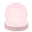 Beaded Scallop Charger Plates Bulk Pack-Koyal Wholesale-Pink-Set of 12-