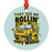 Best School Bus Driver Ornament Metal Bus Driver Appreciation Christmas Gift-Set of 1-Andaz Press-Thank You for Going The Extra Mile-