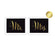 Black and Metallic Gold Wedding Signs, 2-Pack-Set of 2-Andaz Press-Ladies, Gents Bathroom Restroom-