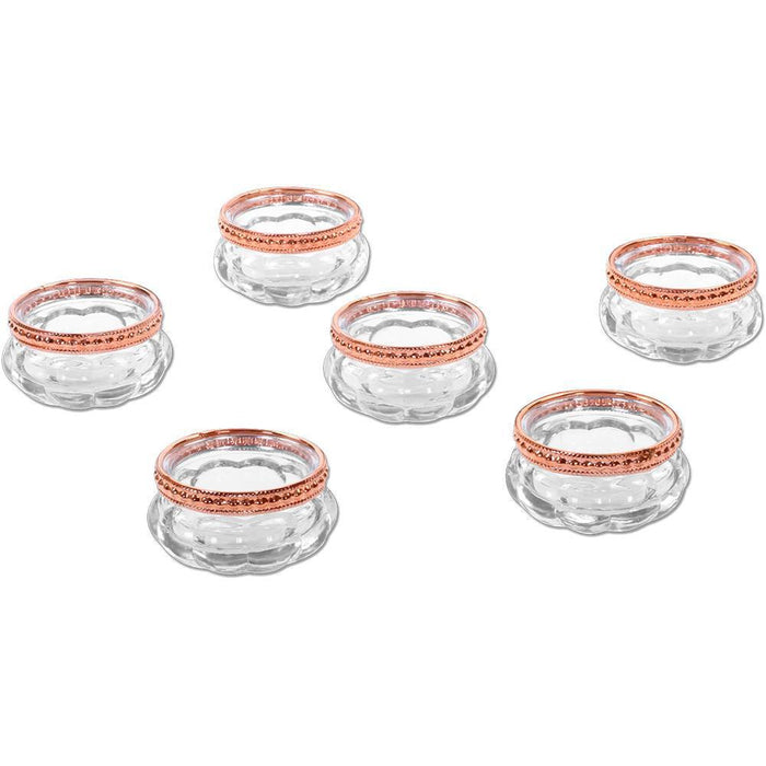 Bloom Tealight Candle Holders, Set of 6-Set of 6-Koyal Wholesale-Copper-