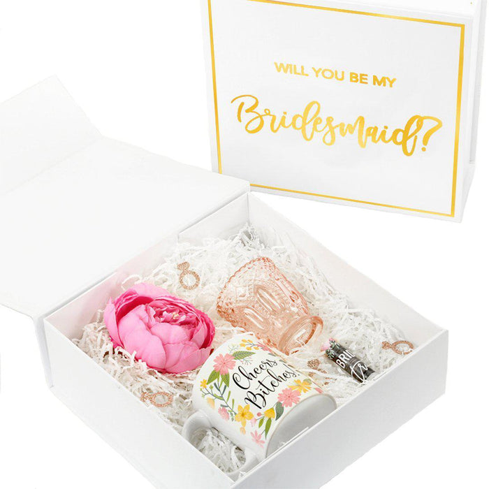 Bridesmaid Proposal Box-Set of 5-Andaz Press-Gold-