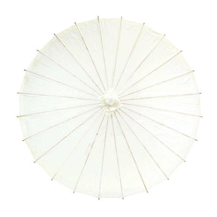 Efavormart 4 Pack  White 16 Parasol Paper/Bamboo Umbrellas Wedding Party  Favors, Table Decorations, Centerpieces, Bridal Shower Supplies, Photo  Props 