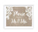 Burlap Lace Wedding Party Signs-Set of 1-Koyal Wholesale-Mr. & Mrs.-