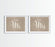 Burlap Wedding Party Signs, 2-Pack-Set of 2-Andaz Press-Ladies, Gents-