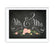 Chalkboard & Floral Roses Wedding Party Signs-Set of 1-Andaz Press-Mr. & Mrs.-