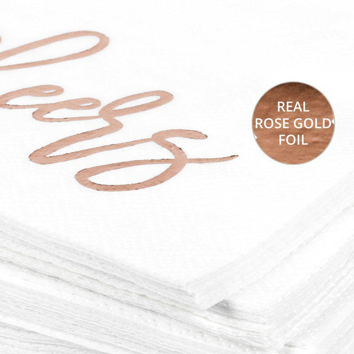 Cheers Funny Cocktail Napkins-Set of 50-Andaz Press-Gold-