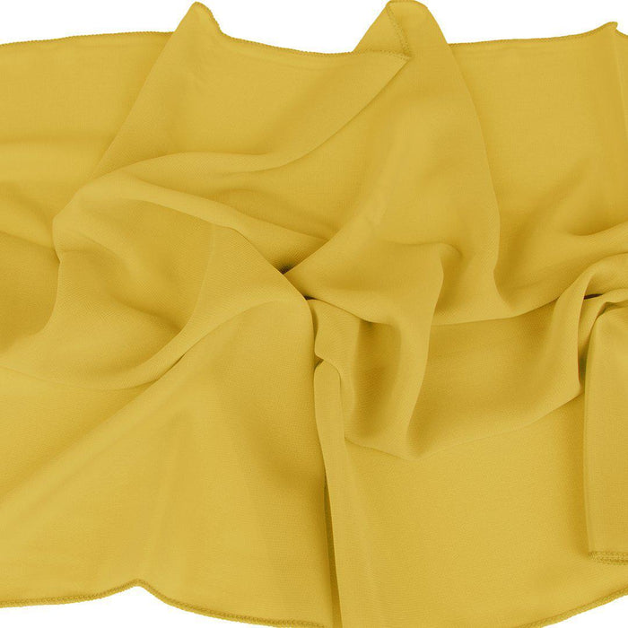 Chiffon Table Runners-Set of 1-Koyal Wholesale-Mustard Yellow-Set of 1-