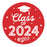 Class of 2024 Graduation Stickers for Party Favors, Set of 40-Set of 40-Andaz Press-Red-