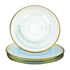 Cloud Glass Charger Plates, Set of 4-Set of 4-Koyal Wholesale-Blue-
