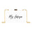 Custom Acrylic Clutch Purse for Bride with Gold Removable Metal Chain - 18 Designs-Set of 1-Andaz Press-Custom Mrs.-