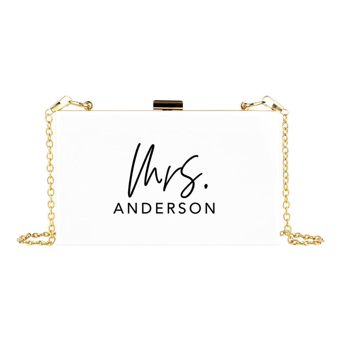 Personalized Ladies Red Clutch Bag with Name