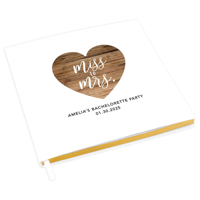 Custom Bachelorette Party Notebook with Gold Accents for The Bride to Be - 28 Designs-Set of 1-Andaz Press-Geometric Almost Mrs-