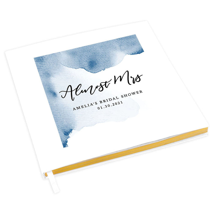 Custom Bachelorette Party Notebook with Gold Accents for The Bride to Be - 28 Designs-Set of 1-Andaz Press-Geometric Almost Mrs-