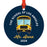 Custom Best School Bus Driver Ornament Metal Bus Driver Appreciation Christmas Gift-Set of 1-Andaz Press-Best Bus Driver Ever-