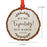 Custom Bulk Pregnancy Baby Announcement Christmas Ornament, We're Expecting! Due, Month and Year-Set of 6-Andaz Press-