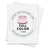 Custom Business Logo Window Decals Waterproof 8.5"x11-Set of 2-Andaz Press-8.5 x 11-inch Clear Decal-