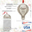 Custom Engaged Laser Engraved Wooden First Christmas Hot Air Balloon Ornament for Couples-Set of 1-Andaz Press-