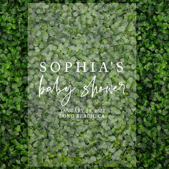 Custom Fall Baby Shower Welcome Acrylic Signs, 16 x 24 Inches-Set of 1-Andaz Press-Minimal Modern-