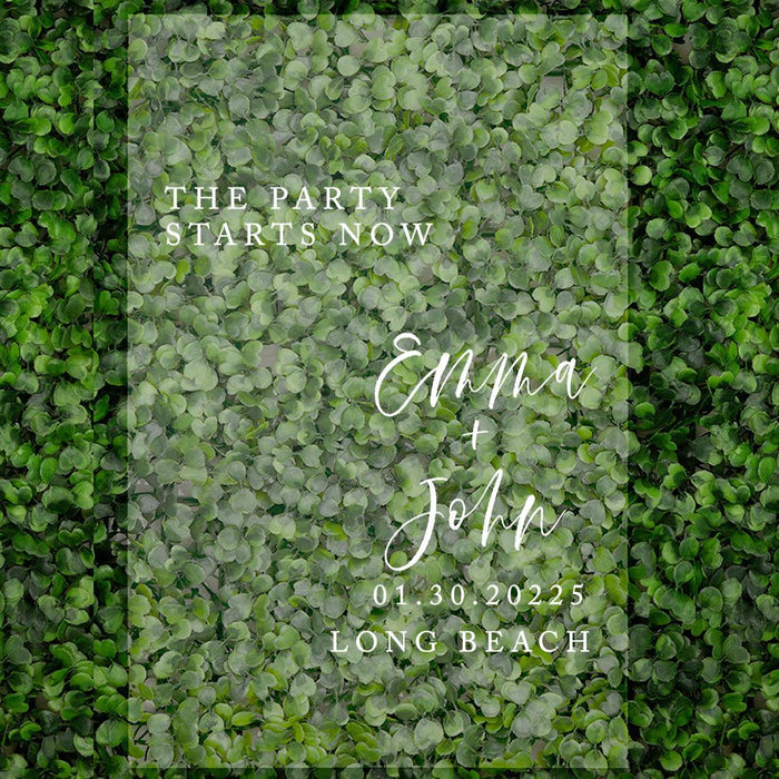 Custom Fall Wedding Acrylic Welcome Signs, 16 x 24 Inches-Set of 1-Andaz Press-Let The Party Begin-