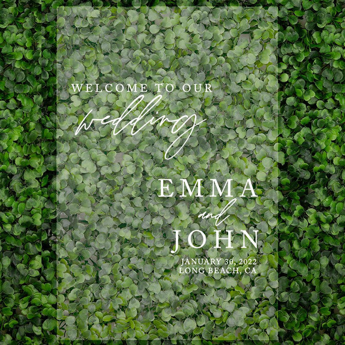 Custom Fall Wedding Acrylic Welcome Signs, 16 x 24 Inches-Set of 1-Andaz Press-Let The Party Begin-