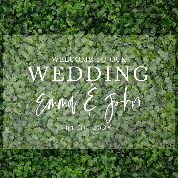 Custom Fall Wedding Acrylic Welcome Signs, 16 x 24 Inches-Set of 1-Andaz Press-Let The Party Begin-