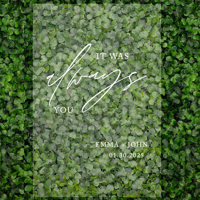 Custom Fall Wedding Acrylic Welcome Signs, 16 x 24 Inches-Set of 1-Andaz Press-Let The Party Begin-