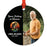 Custom Fly Fishing Metal Ornament 20XX with Photo Memorial Christmas Decor-Set of 1-Andaz Press-Gone Fishing In Heaven Custom Photo Colored Fish-
