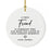 Custom Friendship Round Porcelain Christmas Ornament, Set of 1-Set of 1-Andaz Press-Friendship Is Born At That Moment-