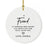 Custom Friendship Round Porcelain Christmas Ornament, Set of 1-Set of 1-Andaz Press-Friendship Is Born At That Moment-